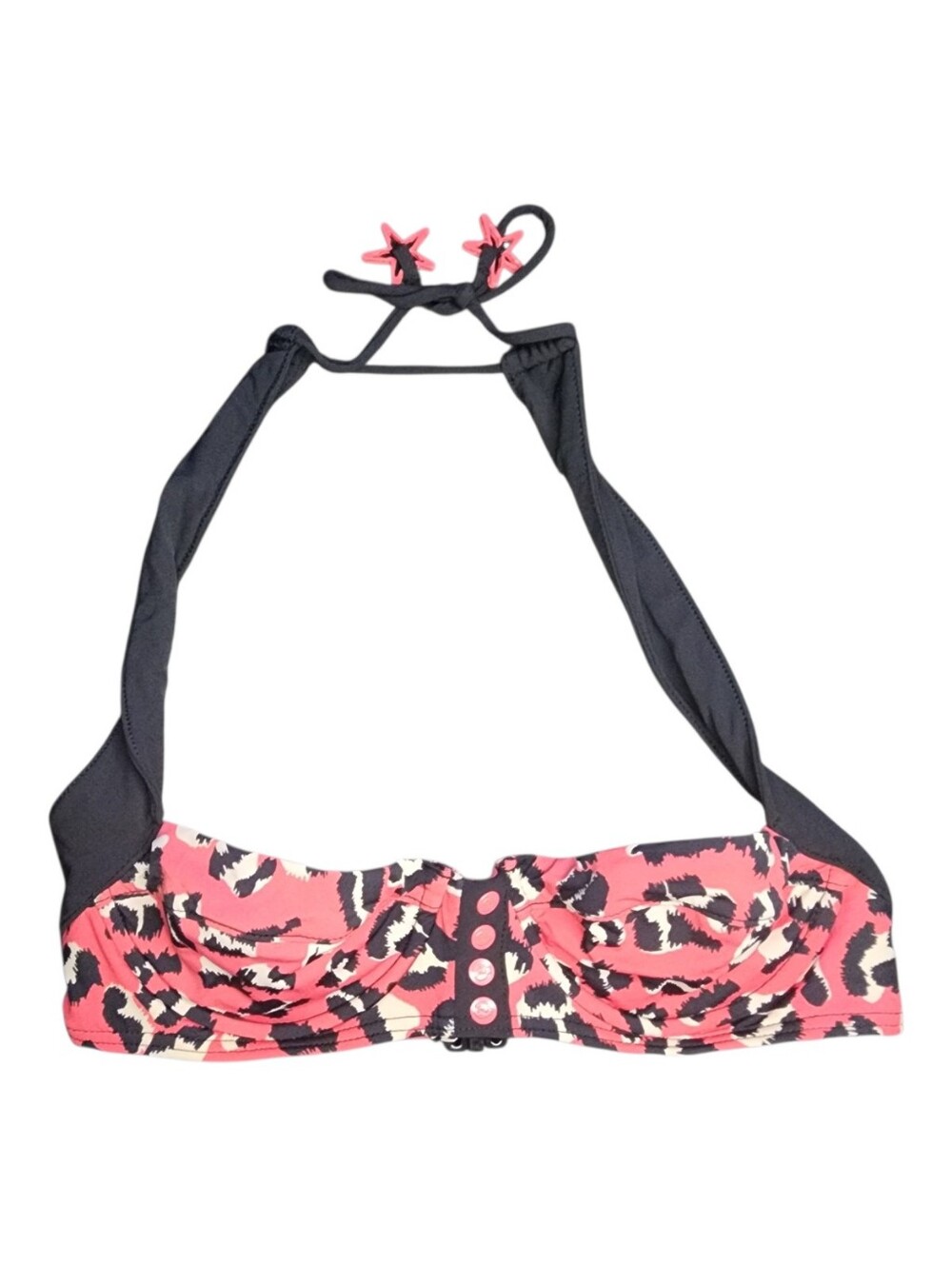 Marc by Marc Jacobs Animal Print Halter Bikini Top, Womens Petite